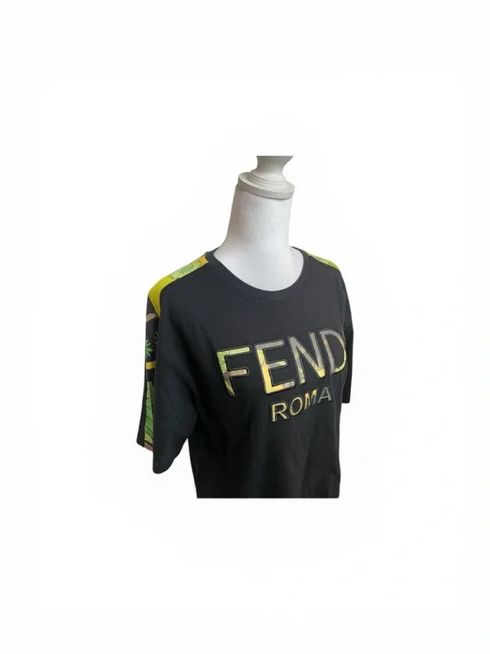 Auth Fendi Roma Black Tee - Picture 9 of 10